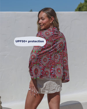 Sun Wrap UPF50+, Country Journey (Red)