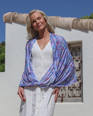 Sun Wrap UPF50+, Jacaranda Season