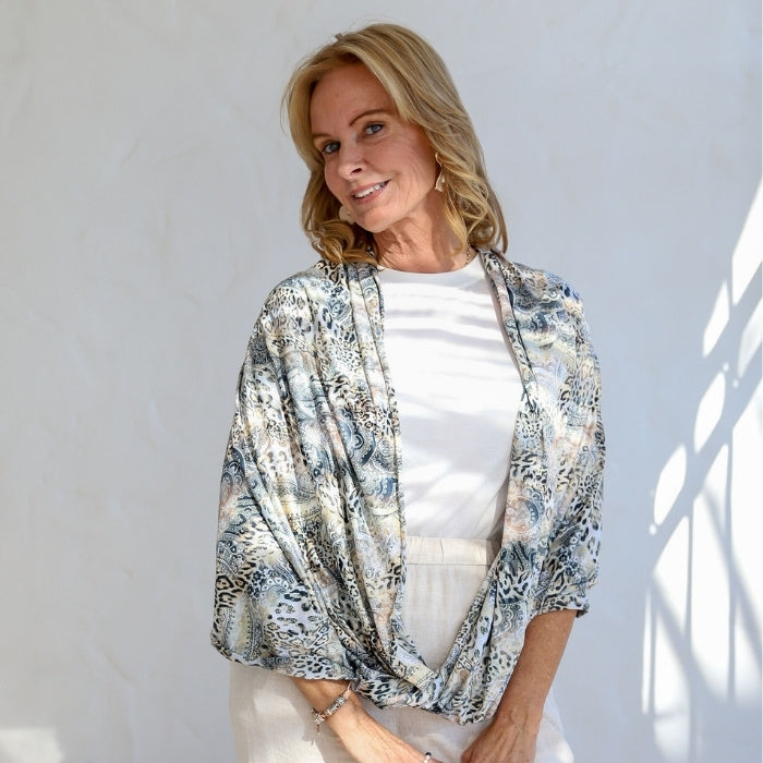 Sun Wrap UPF50+, Faded Leopard