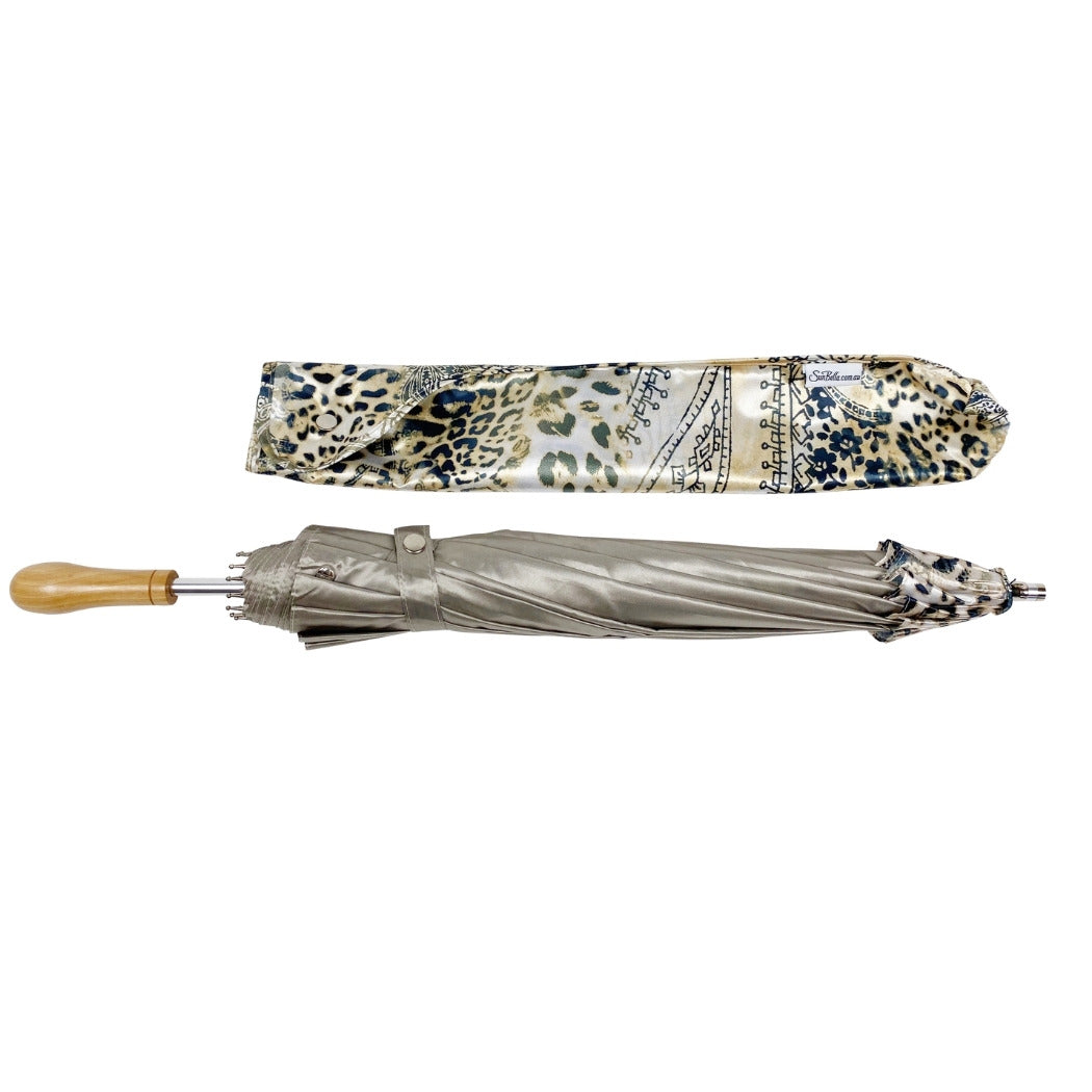 UV Sun Umbrella, Faded Leopard, Telescopic - CLEARANCE