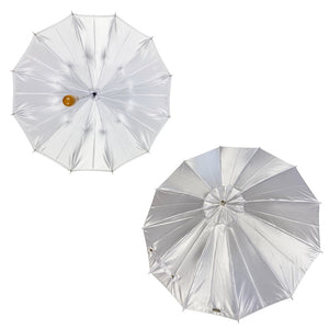 UV Sun Umbrella, White, Telescopic.